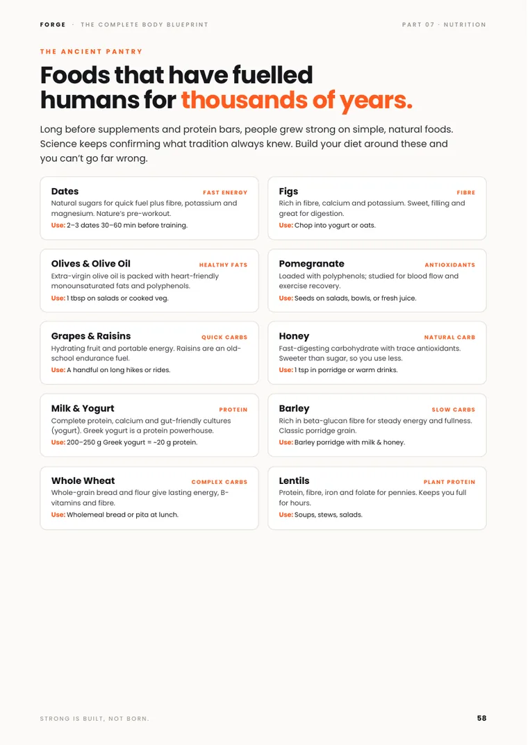 Ancient pantry superfoods page